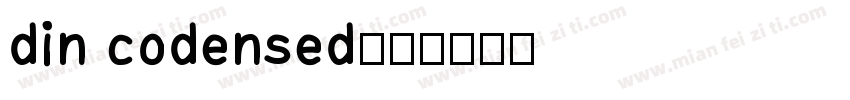 din codensed字体转换